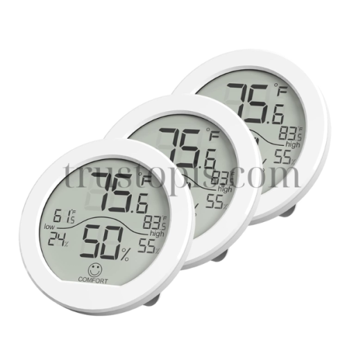 Indoor Thermometer & Hygrometer (3-Pack)