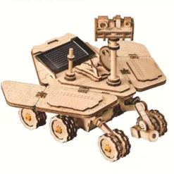 Solar powered Spirit Rover spacecraft model assembly toy D206