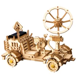 Moon Buggy spacecraft model assembly toy moves automatically using solar energy D207