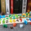 Educational number and shape puzzle set for children D105